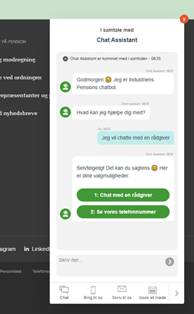 Sådan chatter du med en rådgiver